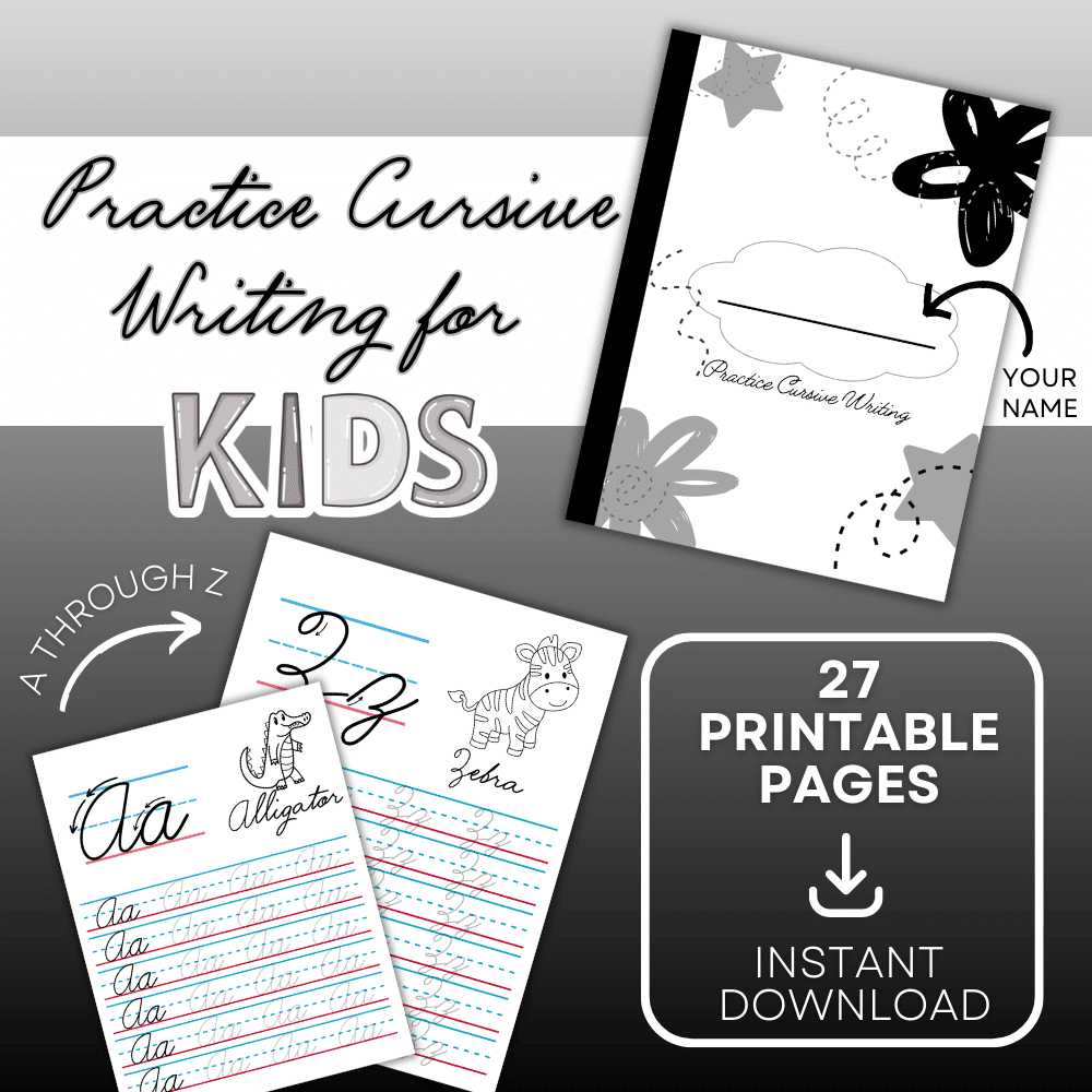 PRACTICE CURSIVE WRITING FOR KIDS