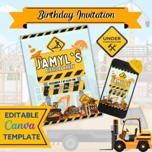 BIRTHDAY INVITATION UNDER CONSTRUCTION
