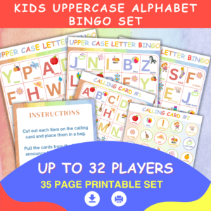 Kids Uppercase Alphabet Cards Promo Image