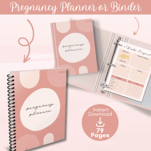 Pregnancy Planner Or Binder -Boho Design Promo Image