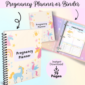 Unicorn Pregnancy Planner Or Binder Promo Image