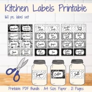 Black & White Kitchen Label Promo Image