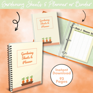 Carrot Design Gardening Sheets & Planner Or Binder Promo Image