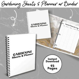 Plain Gardening Sheets & Planner Or Binder Promo Image