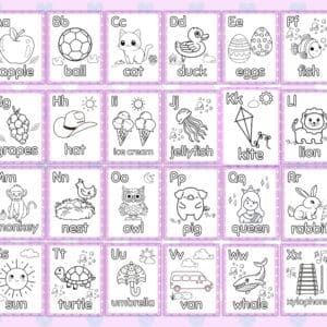 Purple Kids Chore Chart Bundle Promo Images